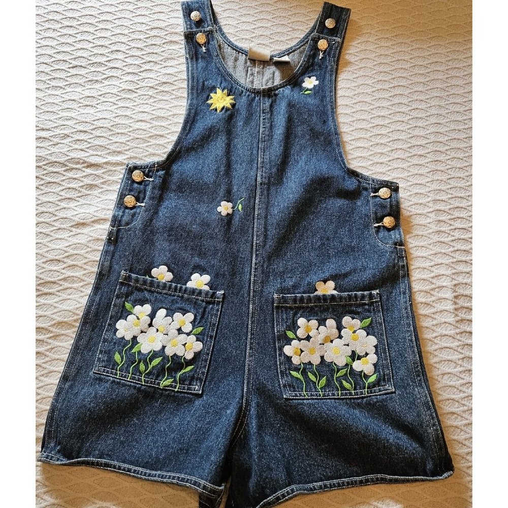Badge 12T Appliqued Overalls Girls
